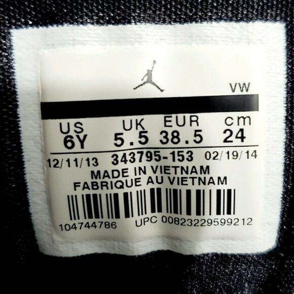 Nike Air Jordan True Flight Dark Concord 343795-153 Size Women 7 Youth 6 - Picture 9 of 16